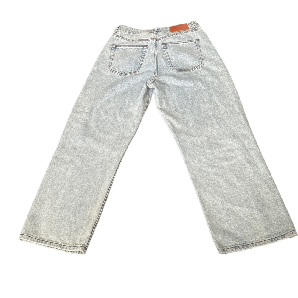Princess Polly | Light Blue Distressed Mid Rise Mom Jeans - Picture 4 of 6
